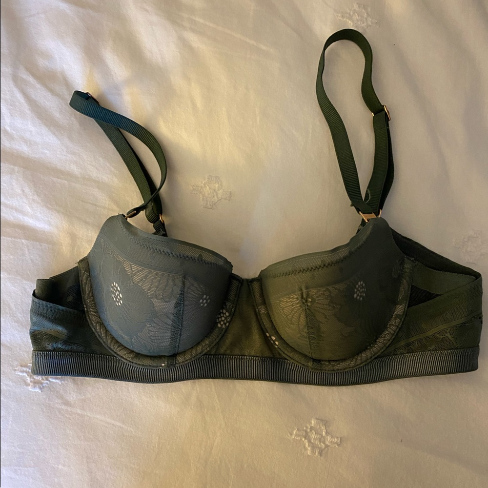 Aerie Size 32A Sage Green Balconette Bra